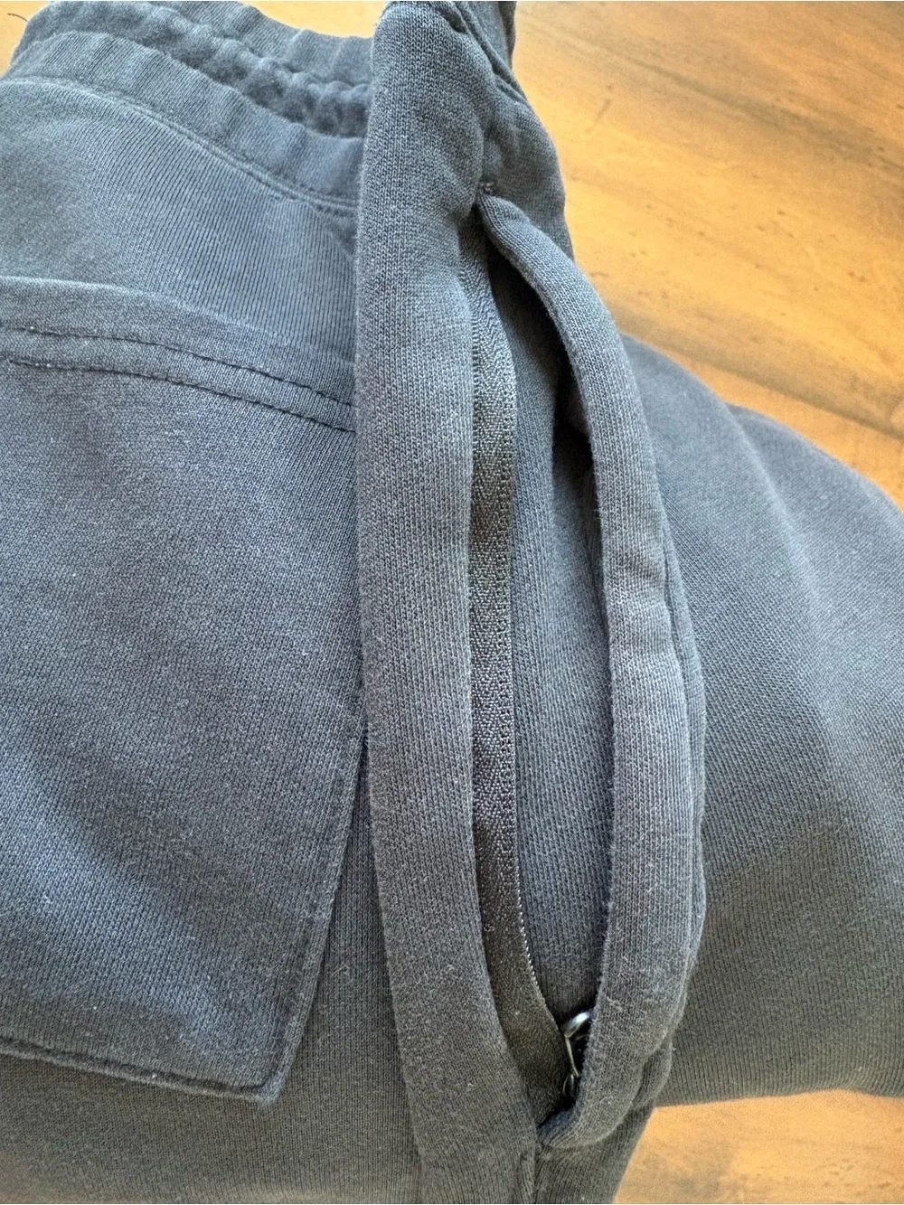 Fabletics Men's Black Jogger Sweatpants with Light Drawstring